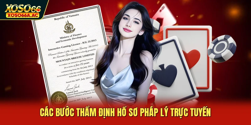 Các bước thẩm định hồ sơ pháp lý trực tuyến